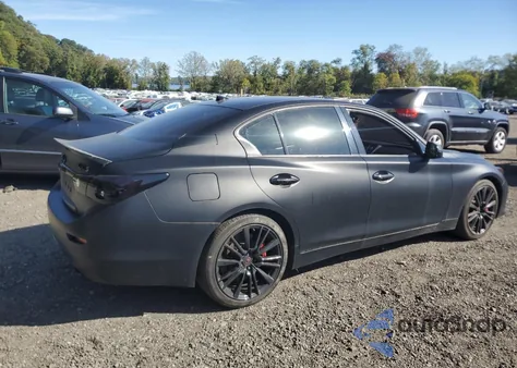 2017 Infiniti Q50 Red Sport 400 z USA, uszkodzony, nr VIN JN1FV7AR9HM870418